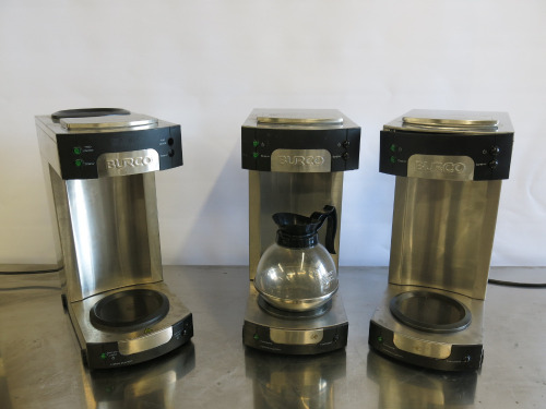 3 x Burco Coffee Brewers. A/F Sold for Spares or Repair.