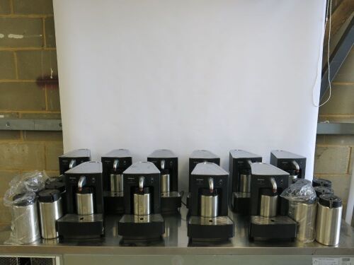 10 x Nespresso Milk Frothing Machines, Model Cuppuccinatore CS 20 with 15 x Additional Spare S/S Jugs. NOTE: all appear complete but untested.