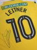 Norwich City FC, Signed Home Shirt 'Moritz Leitner' 2017/2018 Season (No Certificate of Authenticity). Comes in Frame Size 94 x 64cm, Mounted with Perspex, Requires Repair. - 3