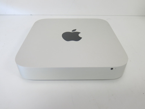 Apple MacMini, Model A1347, Running macOS Monterey, 1.4Ghz i5, 4GB Memory, 500GB HDD, Intel HD5000 1336MB Graphics.