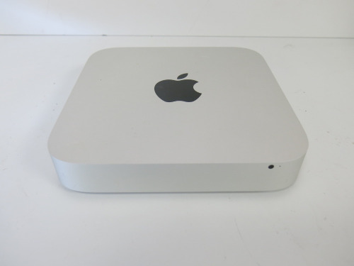 Apple MacMini, Model A1347, Running macOS Monterey, 1.4Ghz i5, 4GB Memory, 500GB HDD, Intel HD5000 1336MB Graphics.