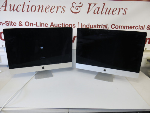 2 x Apple iMac 27", Model A1419. Note: 1 x requires operating system & crack to screen & 1 x Spares or Repair A/F.