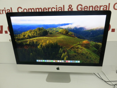 Apple iMac 27", 2020, Model , Running macOS Sonoma, Intel Core i7-8 Core, 16GB RAM, 512GB HDD, AMD Radeon 5500 XT 8GB Graphics. Password 1234.