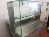 CED Fabrications Ltd, Kubus Non STD, Drop In Assisted Service Glass Display Cabinet. With 1 x Shelf, LED Lighting, Glass Front & Side Sneeze Screen, Gantry Mounted Digital Temperature Display & Controls, 3 x Kubus Cutting Boards (35cm) & Hydor Airflow Int - 4