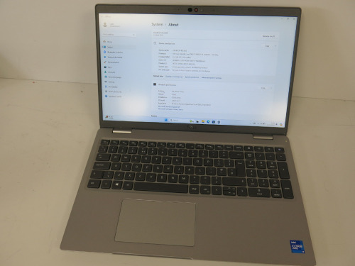 Dell Latitude 5520 15.5 Laptop, Running Windows 11 Pro, 11th Gen Intel Core i7-1185G7 @ 1.80Ghz, 16.00GB RAM, 237GB HDD. NOTE: requires Power Supply.