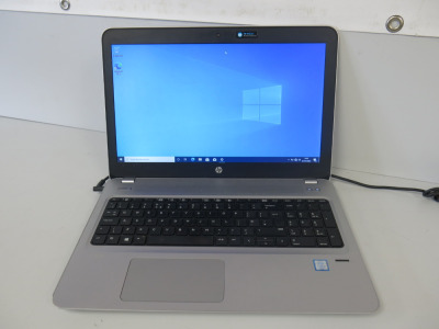 HP 15.5" ProBook, Model 450 G4, Windows 10 Pro, Intel Core i5-7200U @ 2.5OGhz, 4.00GB RAM, 238GB HDD. Requires Power Supply.