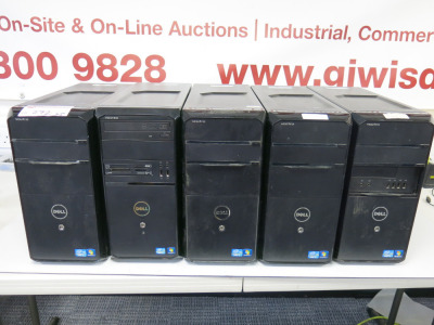 5 x Dell Vostro PC'S to Include: 4 x D10M & 1 x D11M. Intel Core i5-2400 @ 3.1Ghz, 4GB RAM & 500GB HDD.