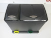 Two Compartment Recycling Bin, Size H40 x W46 x D28cm. - 2