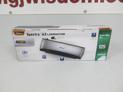 New/Boxed Fellowes Spectra A3 Laminator.