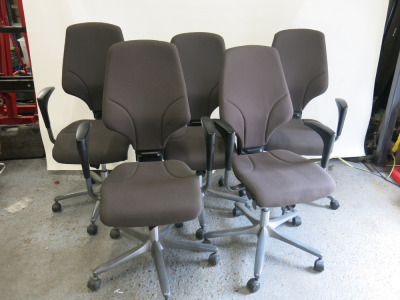 5 x Giroflex Highback Swivel Armchair