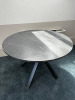 Ikea Mariedamm Round Wooden Table with Marble Effect, Size Dia 105cm. - 2