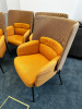 4 x Ikea Bingsta Burnt Orange Fabric Break Out Chairs. - 2