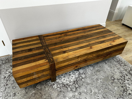 Reclaimed Wood Coffee Table, Size H42 x W172 x D66cm.