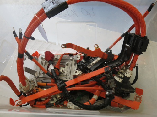 Crate Containing Assortment of EV Cable, Leads & Fittings.