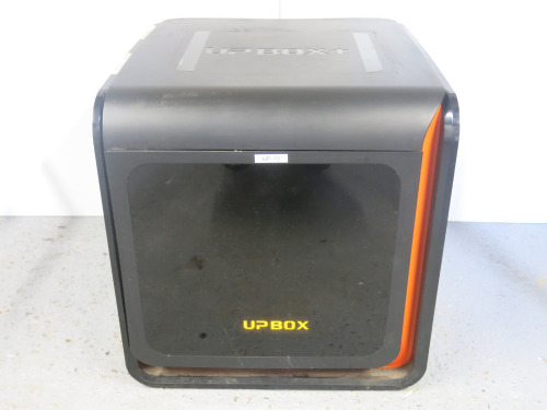 Up Box + 3D Printer, Model 30P-25-4F, S/N 535475 NOTE: Powers up, condition unknown, comes with power supply. with Additional Flex Board.