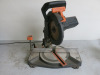 Evolution Mitre Saw. NOTE: working but damage to mains lead.