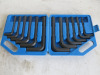 Set of 12 (6 Metric and 6 Imperial) Allen Keys in Carry Case (8-19mm & 3/8-3/4")