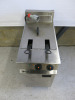 Lincat Opus 800 Twin Tank Deep Fat Fryer, Model OE8105, YOM 2023, 3 Phase & Comes with 2 Baskets. Size H90 x W40 x D80cm. - 2