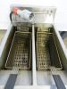 Lincat Opus 800 Twin Tank Deep Fat Fryer, Model OE8105, YOM 2023, 3 Phase & Comes with 2 Baskets. Size H90 x W40 x D80cm. - 4
