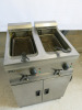 Lincat Twin Tank Electric Deep Fat Fryer, S/N 30226593, 3 Phase & Comes with 2 Baskets. Size H90 x W60 x D60cm. - 2