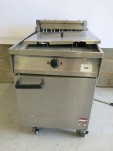 Falcon Twin Basket, Single Tank Deep Fat Fryer, Model E1860, 3 Phase.