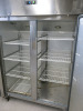 Polar Stainless Steel Double Door Fridge, Model G594-02, S/N 6163344.Size H200 x W134 x D81cm. - 5
