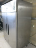Polar Stainless Steel Double Door Fridge, Model G594-02, S/N 6163344.Size H200 x W134 x D81cm. - 7