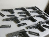 26 x Air Soft Pistols & Rifles to Include: 14 x Colt Rail Gun, 4 x 1911 Tactical Rail Gun with 18 x Magazines & 5 x ASG Rifles, 2 x Valken Rifles & 1 x Amoeba Rifle with 8 Magazines (Condition As Viewed). - 21