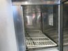 Polar Stainless Steel Triple Door Counter Fridge with Granite Work Top, Model CL109, S/N 6177838. Size H86 x W137 x D70cm. - 5