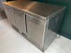 Blizzard Stainless Steel 3 Door Refrigerated Prep Counter, Model BCC3-ECO S/N 1721160039. Size H88 x W137 x D70cm. - 3