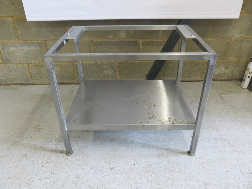 Stainless Steel Combi Oven Stand, Size H70 x W85 x D62cm.