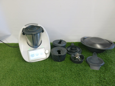 Vorwerk Thermomix TM6-1, S/N 22024261061611303. Comes with Attachments (As Viewed/Pictured).