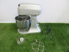 Metcalfe Professional Mixer, Model SM7. Comes with Wire Whisk, Dough Hook & Beater. NOTE: unable to power up. - 3