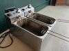 Buffalo Table Top Twin Basket Deep Fat Fryer, Model DB203. Note: missing on/off switch. - 6