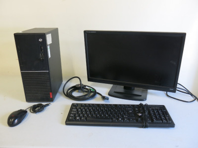 2 x Assorted PC'S to Include: 1 x Lenovo V520 PC & 1 x HP W045-MT PC, with Iiyama 22" Monitor, Model E2280HS, Acer 22" Monitor, Model K222HKL. Comes with 2 x Keyboard & 2 x Mouse. (Spec to be confirmed).