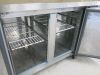 Polar Stainless Steel 4 Door Counter Fridge, Model G598, S/N 6174891. Size H85 x W223 x D70cm. - 4