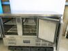 Polar Stainless Steel Triple Door Counter Fridge, Model G622, S/N 6185970. Size H86 x W137 x D70cm. - 3
