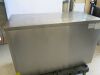 Polar Stainless Steel Triple Door Counter Fridge, Model G622, S/N 6185970. Size H86 x W137 x D70cm. - 6