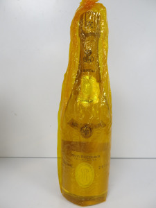 Bottle of Louis Roederer Cristal 2014, 75cl Champagne in 2013 Rose Box.