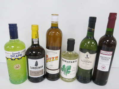 6 x Assorted Bottles of Spirits/Liqueurs, 70cl (As Pictured).