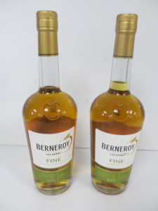 2 x Bottles of Berneroy Calvados Fine, 70cl.
