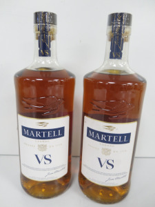 2 x Bottles of Martell Cognac VS, 70cl.