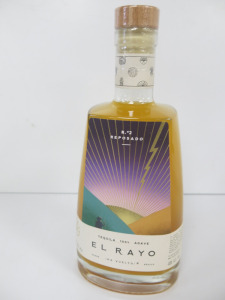 Bottle of El Rayo Tequila 100% Agave.