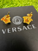 Versace Medusa Gold Plated Earrings in Box. - 4