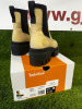 Pair of Timberland Everleigh Chelsea Light Yellow Nuback Boots, Size 3.5. Comes in Box. NOTE: worn in good condition. - 4