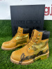 Pair of Timberland Jimmy Choo, Vibram 6 in Boot, Wheat Nubuck Boots, Size UK 3. Comes in Box. NOTE: worn in good condition. - 2