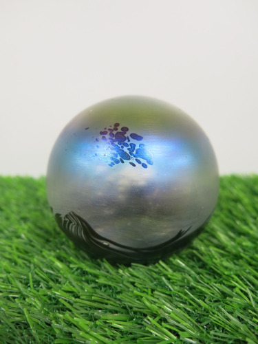 John Ditchfield, Glass Ball Paperweight, Etched JD 1982 to Base & Glasdon UK Ltd. Size H8cm.