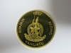 1997 Vanuatu Gold Proof 100 Vatu Coin. Commemorating Queen Mother & Princess Diana with Baby William. Weight 7.76g, Dia 25mm, 14 Carat Gold. Comes in Pouch (Missing Certificate). - 2