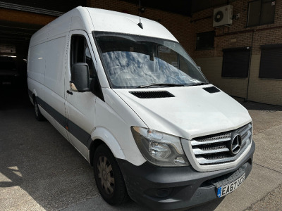 EA67 UCG: Mercedes Benz Sprinter 314 CDI Premium Edition Insulated Refrigerated Panel Van In White with Webasto Refrigeration Plant Type Diavia Frigo 4000/10, S/N 002925, YOM 2017, 2143cc, Manual, Diesel, Mileage 278498. MOT Expires 28/11/2024. Comes with