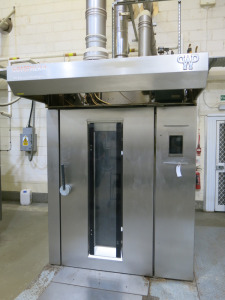 WP Technologies Rotatherm Green Rotary Single Rack Oven. Comes with Manual. Size H250 x W175 x D190cm.